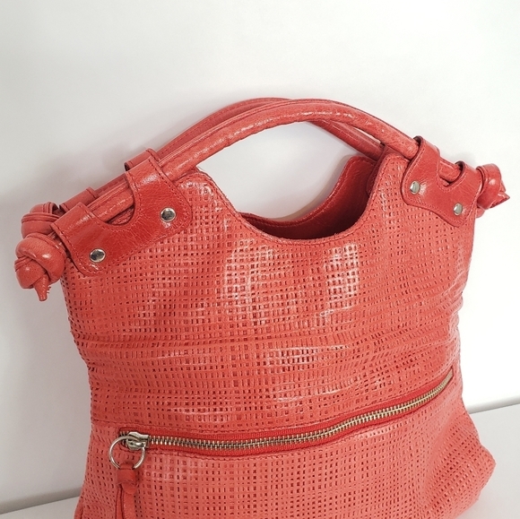 Pietro Alessandro dark coral orange top handle bag - Picture 4 of 11